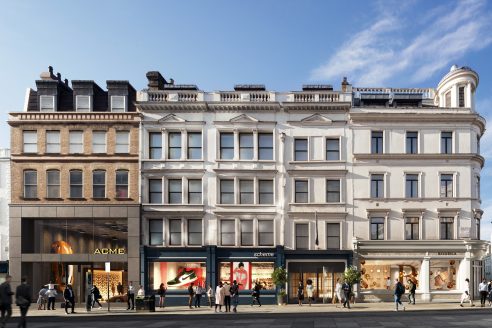 Rendered image of where Victoria's Secret's store will be located on New Bond Street