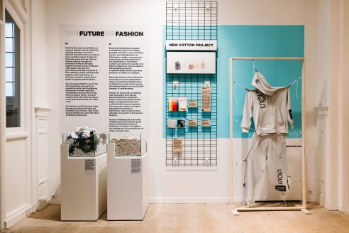 EU-funded New Cotton Project saw the launch of an installation charting its progress and processes at Amsterdam's Fashion for Good Museum in October 2022.